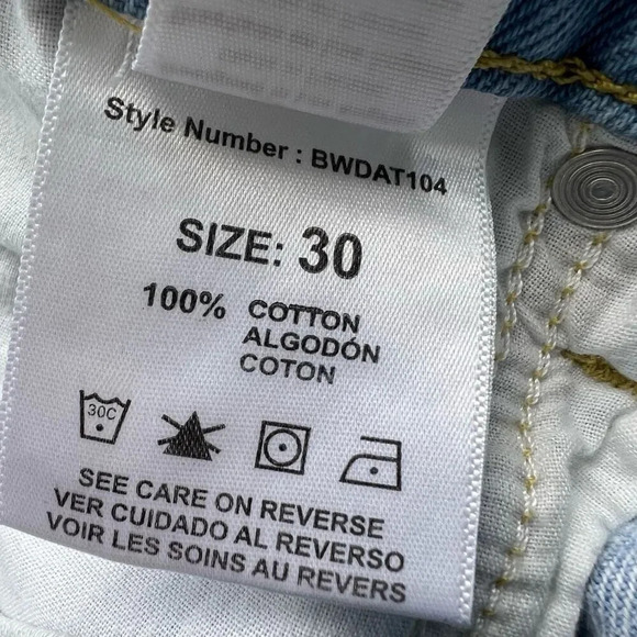 Betro Simone Womens Blue Light Wash Distressed High Rise‎ Relaxed Jeans Size 30 - Picture 3 of 9